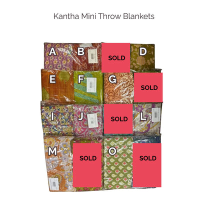 Mini Throw Blanket | Assorted